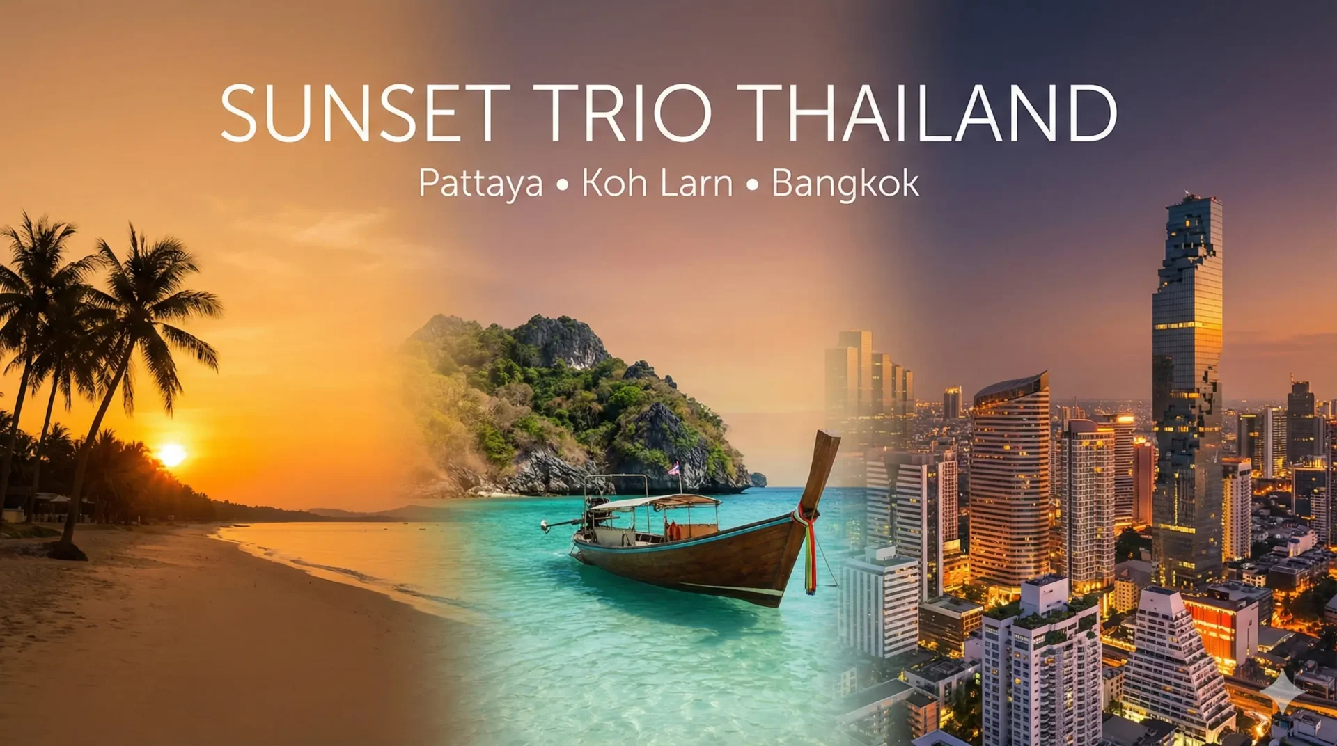 Sunset Trio Thailand — Pattaya, Koh Larn & Bangkok